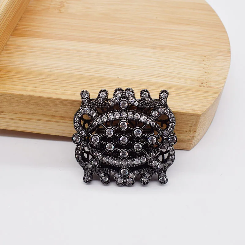 1piece 6strings white/ yellow/ golden/black  zircon Jewelry Clasp  wholesale clasps/hooks FPPJ FOR DIY