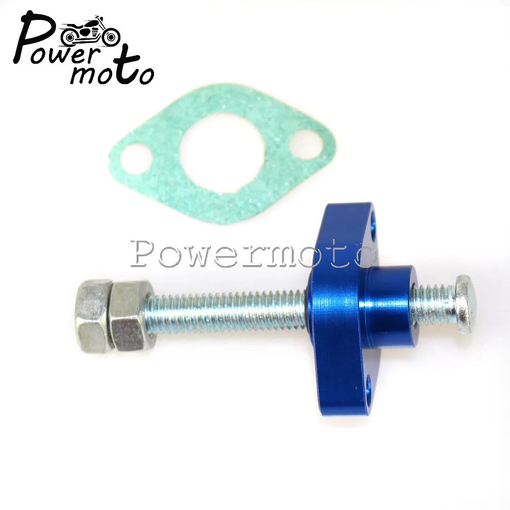 CNC Aluminum Adjuster Cam Timing Chain Tensioners Blue Motorcycle CRUT For Kawasaki VN 750 1500 1600 ZX 900 1000 KZ EN ER Vulcan