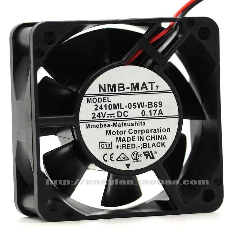 

Новинка, дневная Спецификация 2410ML-05W-B69 24V 0.17A 60*25 для охлаждающего вентилятора Yasukawa