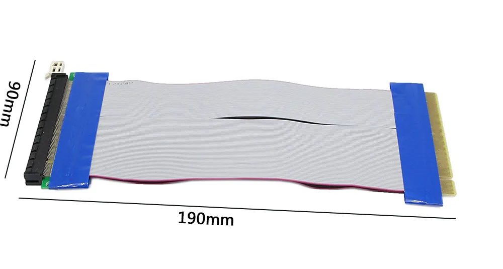 Cavo di prolunga flessibile flessibile per scheda riser PCI-E PCI Express 16X per custodia piccola 1U 2U