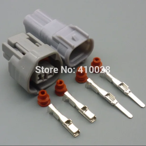 shhworldsea 5/30/100sets kit 2.2mm 2p 2way male female 880 car  socket connector 6189-0249