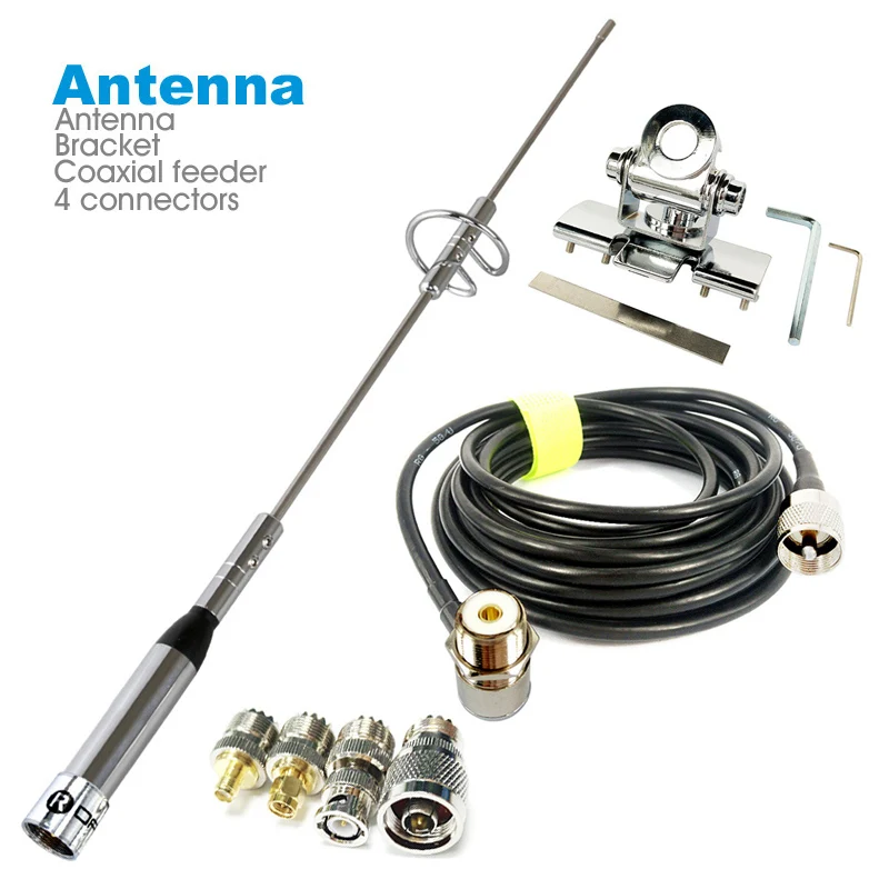 NL-770S dwupasmowa antena B-400 uchwyt na antenę uchwyt koncentryczny 5M zestaw kabli do radia samochodowego KT8900 KT-8900R BJ-218 UV-25HX