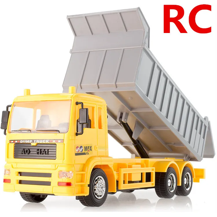 1:24 Remote Control Dumpers,Wireless control, 7 channel engineering Dumpers, electric vehicles toys,Luminous model,free shipping