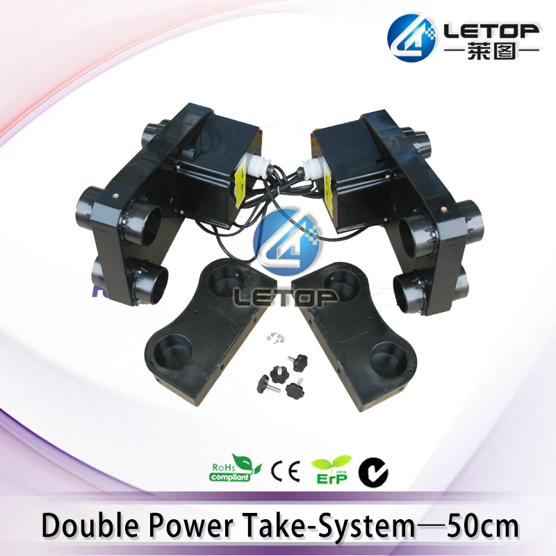 Universal!solvent printer double power take up reel system with plastic holder