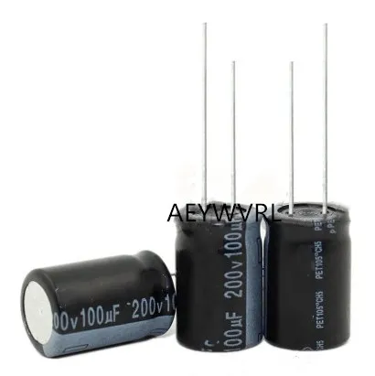 20PCS 200V100UF Electrolytic capacitor 100UF 200V 16*25MM