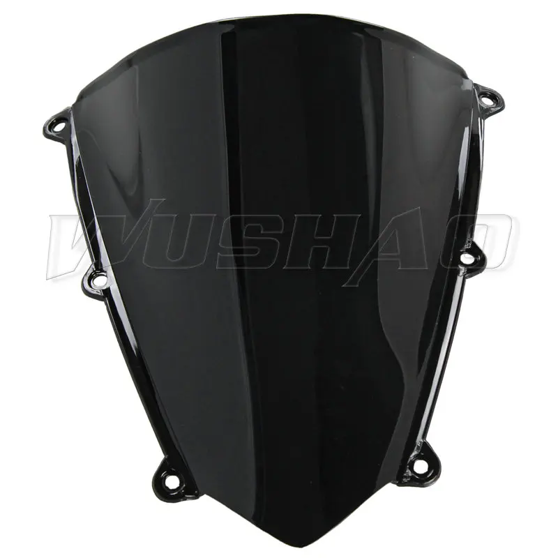 Motorcycle Double Bubble Windshield WindScreen Screen For 2007 2008 2009 2010 2011 2012 Honda CBR600RR F5 CBR 600 RR Black