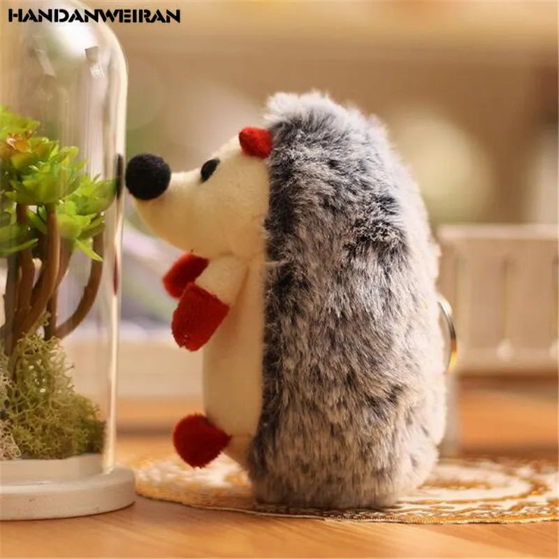 

1PCS Mini Hedgehog Plush Toys Small Pendant Cute Hedgehogs Stuffed Toy Keychain Couple Birthday Gift 10CM HANDANWEIRAN