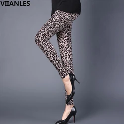 VIIANLES Vrouwen Legins Luipaard Print Leggings Fitness Legging Hoge Elasticiteit Broek Leggins Hoge Taille Jegging Workout Leggings