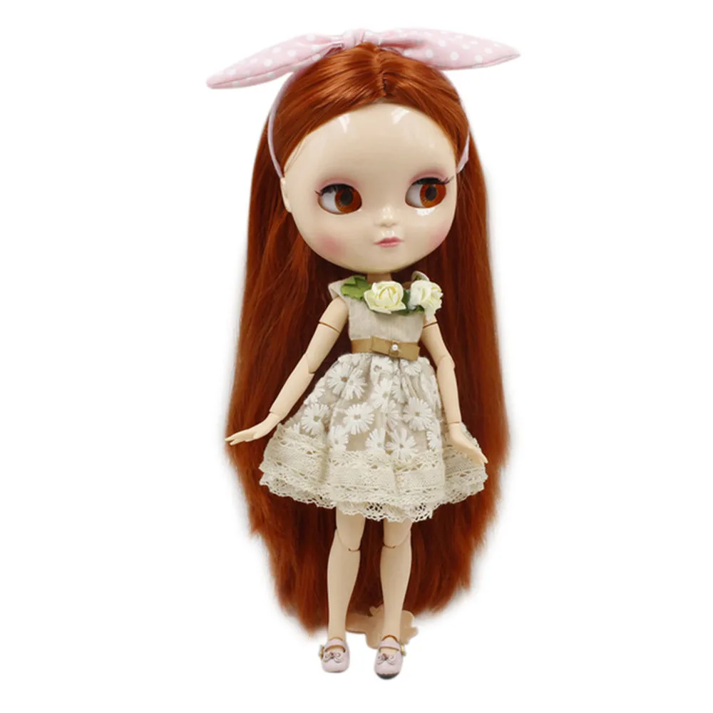 

DBS blyth doll icy licca body BL232 Fashion super smooth wild straight hair joint body 1/6 30cm gift toy