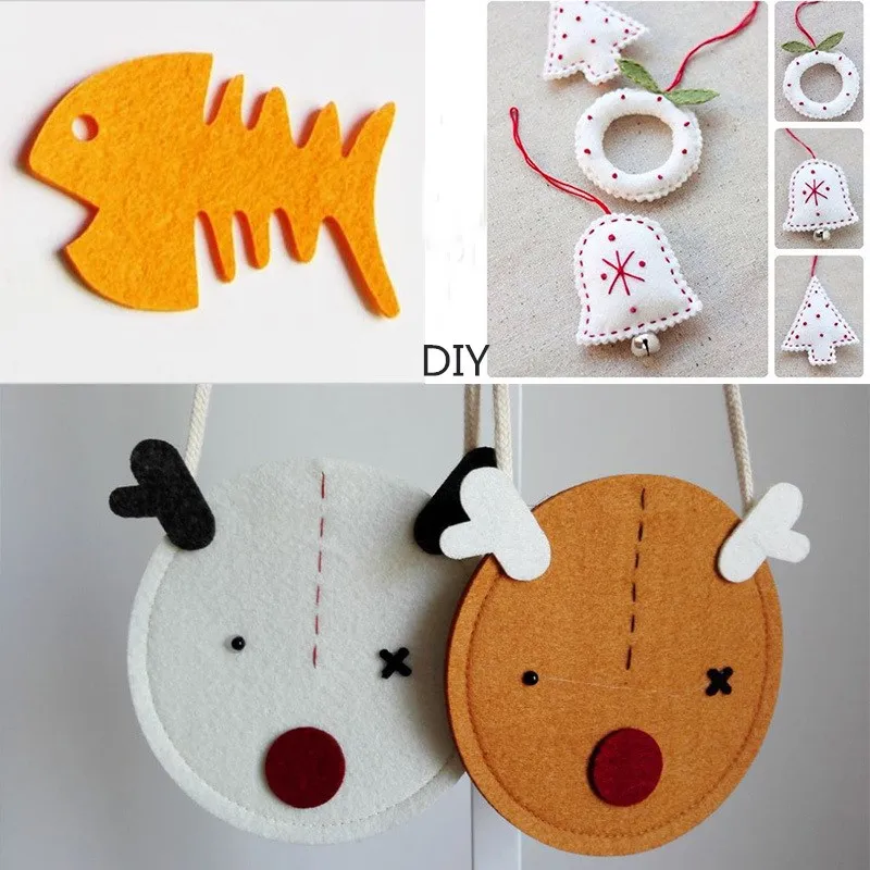2 mm Thicker Felt Fabric DIY Handmade Felt Animal Flowers Garland Sewing Storage Toys Kindergarten Christmas Felt Decorations