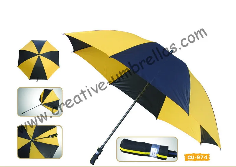 Free shipping by sea,pongee fabric.14mm fiberglass shaft and ribs,hand open golf umbrella,windproof,sponge handle for promotion