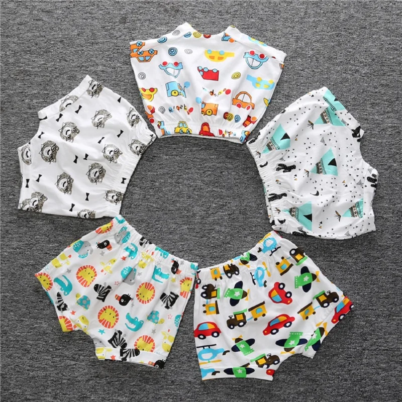 Hooyi Baby Boy Pants Cotton Infant Short Panties Baby Girls Clothes Knickers Boy Breeches Children Harem Pant Cars Animal Shorts