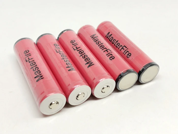 MasterFire 5pcs/lot Original Protected Battery For SANYO UR18650w2 3.7V Rechargeable Lithium 1500mAh 18650 Batteries with PCB