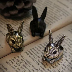 Vintage New Design Product Cute Animal Rabbit Rings