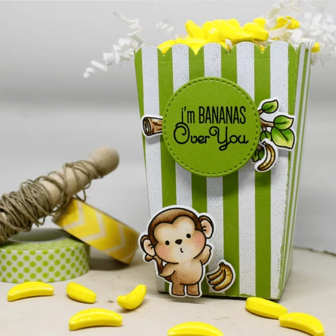 Прозрачный силиконовый штамп Chunky Monkey 4x6 дюймов