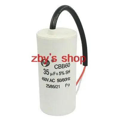 

CBB60 35uF 450VAC Washer Motor Run Start Capacitor White