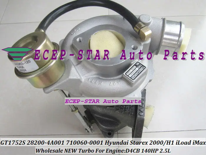 Turbo GT1752S 710060-0001 710060-5001S 28200-4A001 710060 Turbocharger For HYUNDAI Starex CRDI H-1 Van iLoad iMax H1 D4CB 2.5L