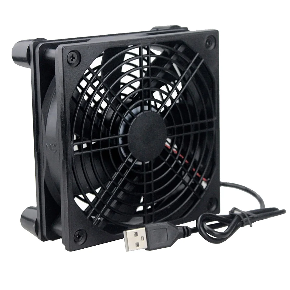 2 chiếc Gdstime Bi 120 MM Beraing TIVI BOX PC Router Không Dây Quạt Tản nhiệt 120x120x25mm USB 5 V 2000 VÒNG/PHÚT DIY Cooer Quạt