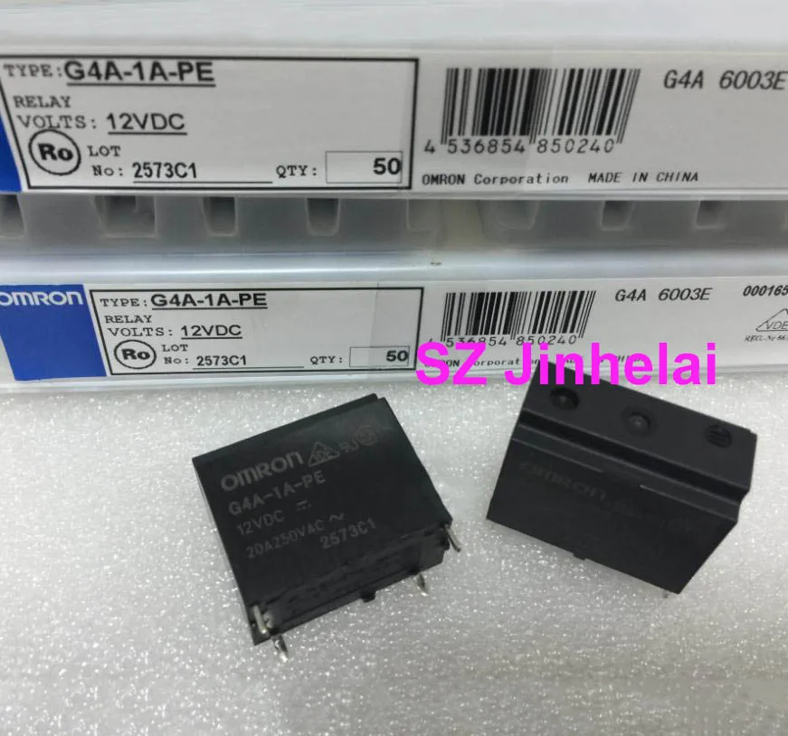 10pcs OMRON G4A-1A-PE DC24V  DC12V Authentic original Relay 24VDC 12VDC