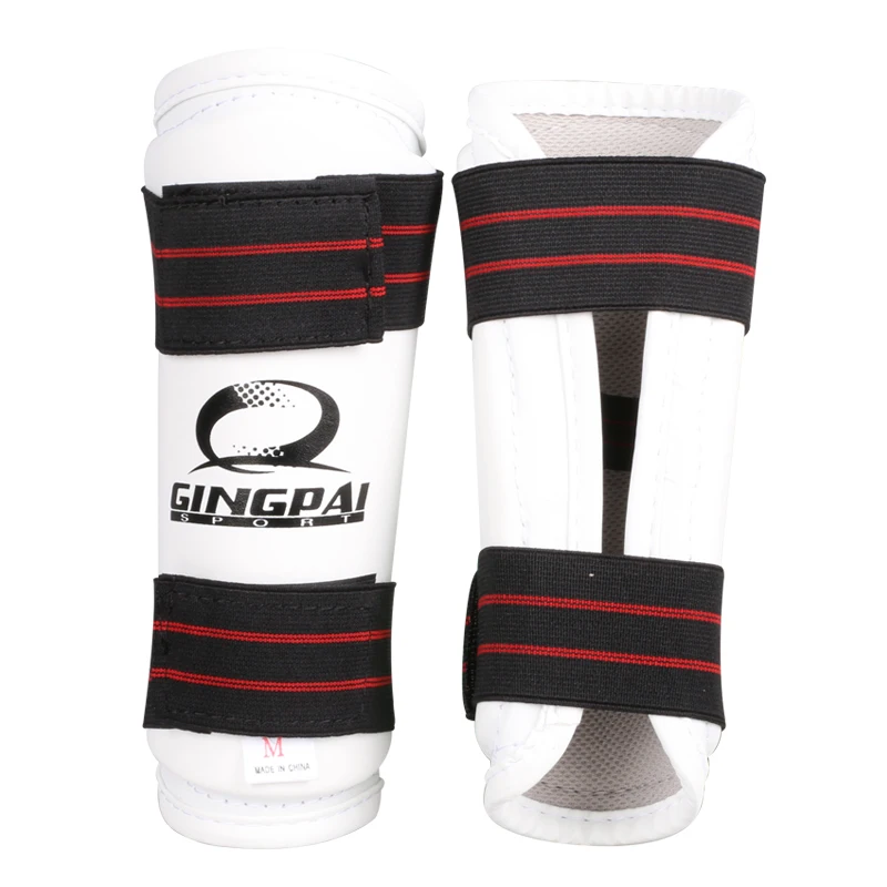 1 Pair Shin Guard For Kick Boxing MMA Karate Taekwondo Sanda Fight Protective Equipment Muay Thai Protector Shin Arm Leg Guards