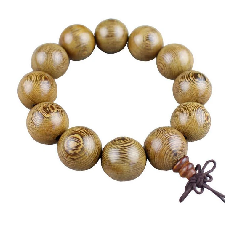 Yanqi chicken wing wood Buddhist Prayer Beads Tibetan Mala Buddha Bracelet Rosary Wooden Bangle women men jewelry pulseira