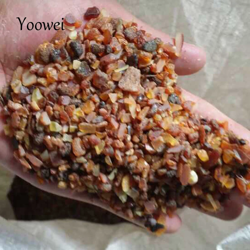 Yoowei 1000g Natural Amber Beads for Healing Original Chips Stone Rare Baltic Ambar Small Beaded Pillow Material for Good Sleep