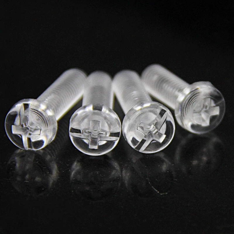 PC transparent screws, round heads, plastic screws, pan heads, cross plastic screws, acrylic M2.5M3M4M5