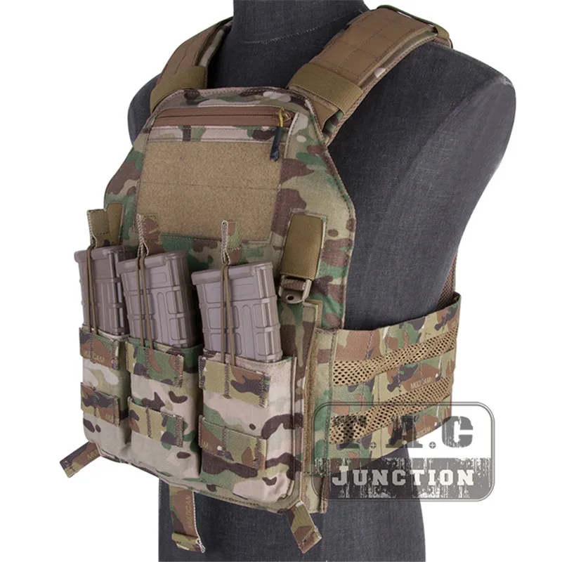 Imagem -03 - Colete Ajustável Tático Armus ii Slick Emergency Gear Plate Carrier Armadura Leve w Mag Pouch w m4 Lbx4020 a2