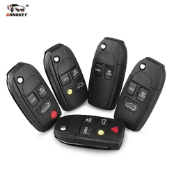 Coque de clé télécommande pour voiture, compatible avec Volvo XC70 XC90 V40 V50 V70 V90 C30 C70 S40 S60 S70 S80 Fob 2 3 4 5 boutons