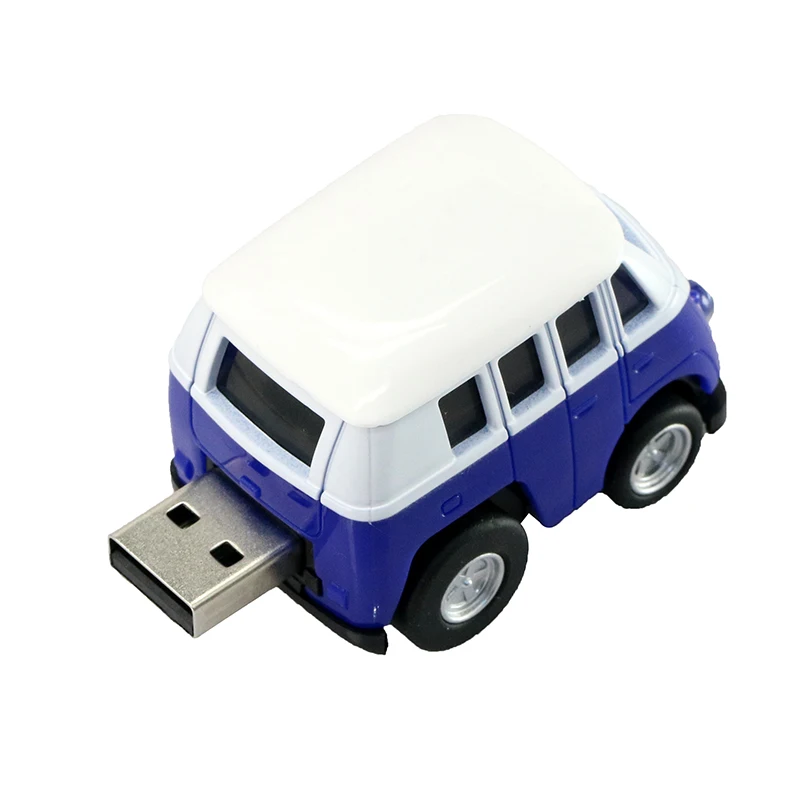 Little Bus Usb Flash Drive Model Mobil Mini 4GB 8GB 16G 32G 64GB Pendrive USB 2.0 Pen Drive Flash Memory Stick Drive Hadiah Cantik