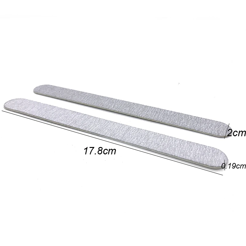 100 Pcs/lot Nail File UV Gel Polish 180/240 Grit Strong Nail Files Wood Grey Sanpaper Tools Professional Pedicure Manicure Limas