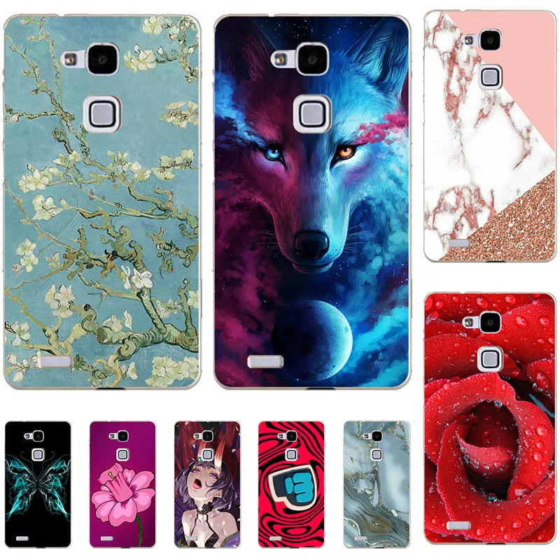 Lovely Fashion Coloured Pain Cases For Huawei Ascend Mate 7 Cover Coque for huawei ascend mate 7 Case for Huawei Mate7 6.0inch