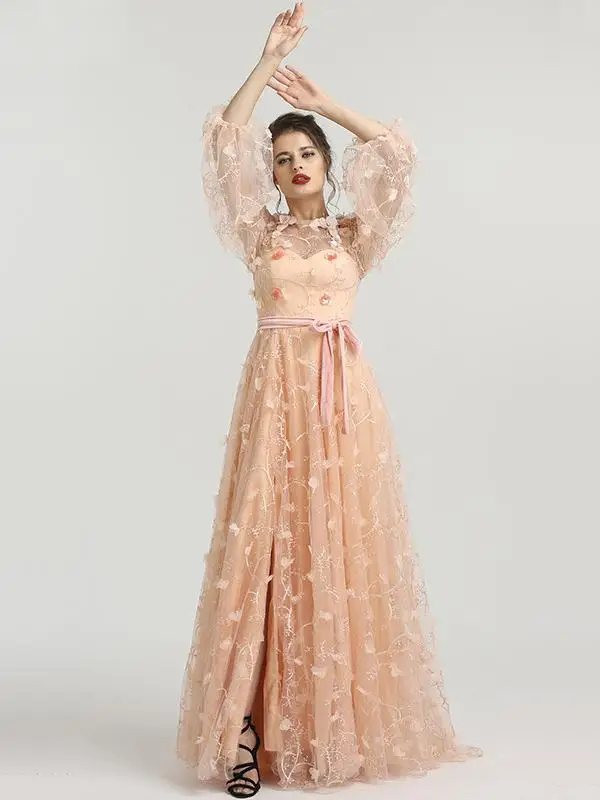 Robe De Soirée Élégante À Manches sulfEn Tulle Avec Des Appliques, Quelle que soit la Robe De Soirée, Robe De Bal, 2021