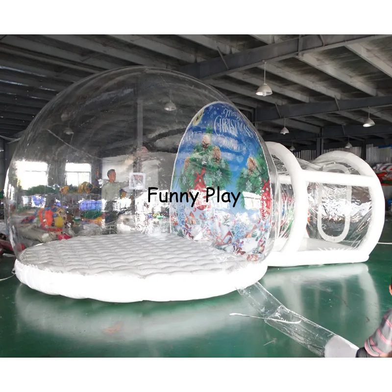 transparent inflatable snow globe tent Hot sale brand new install convenient outdoor booth tents namioty bubble tent