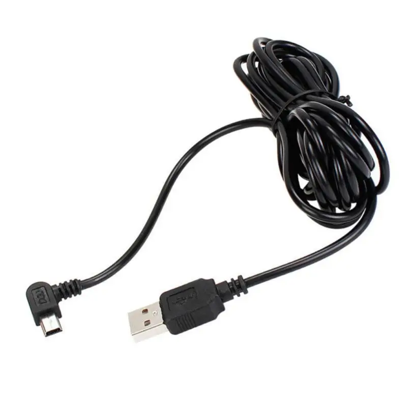 3.5M USB A to Mini usb 5Pin Right Angle Charging Cable for GPS Navigator MP3 MP4 Tablet