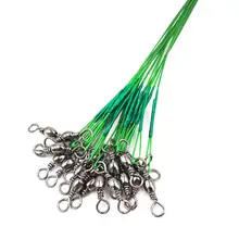 20PCS Fishing Lure Trace Rope with Swivels and Spinner #3