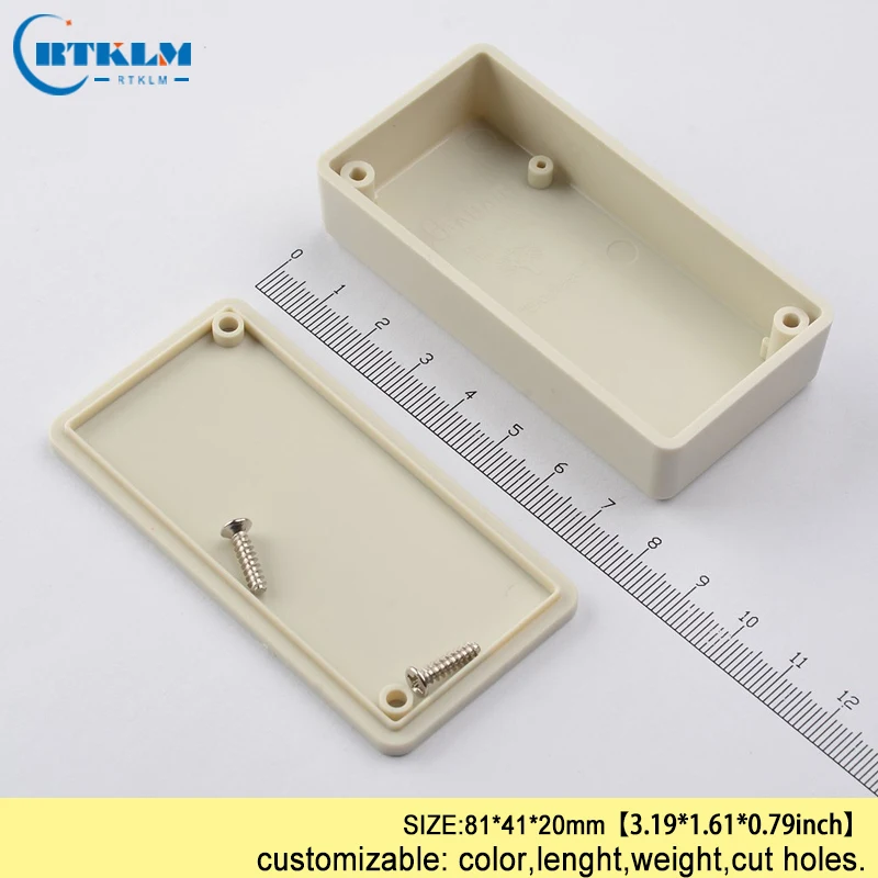 ABS junction box IP54 plastic project case plastic enclosure for speaker box diy design small electric box 81*41*20mm