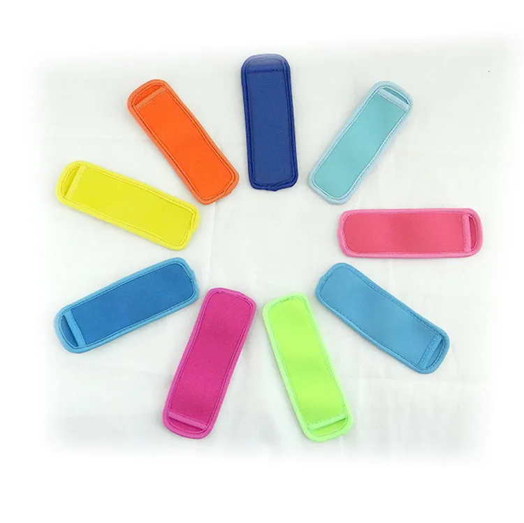 Free shipping  200pcs Wholesale Popsicle Holders Pop Ice Sleeves Freezer Pop Holders 5*20cm for Kids Summer Kitchen Tools