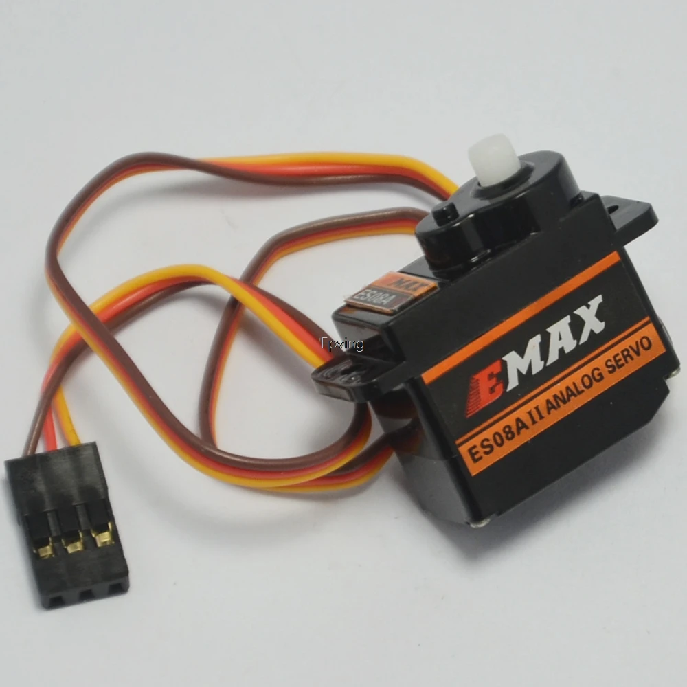 Emax ES08A II High Sensitive Mini Sub Plastic Gear Analog Servo 1.8kg/Sec for RC Models Helicopter ES08MD ES08MA