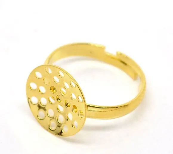 

free shipping!!!!!100 pcs/lot Adjustable Ring Base Blank Findings fit 14mm
