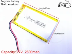 3.7V 2500mAh 405080 Lithium Polymer LiPo Rechargeable Battery cells For PAD GPS PSP Vedio pc 7 inch