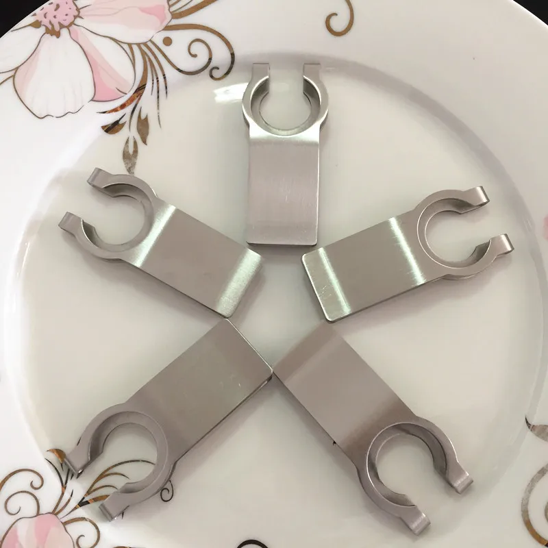 Stainless Steel Stemware Plate Clips - Pack of 6 | Buffet Maid, Buffet Clips | Hands Free Wine Glass Holder