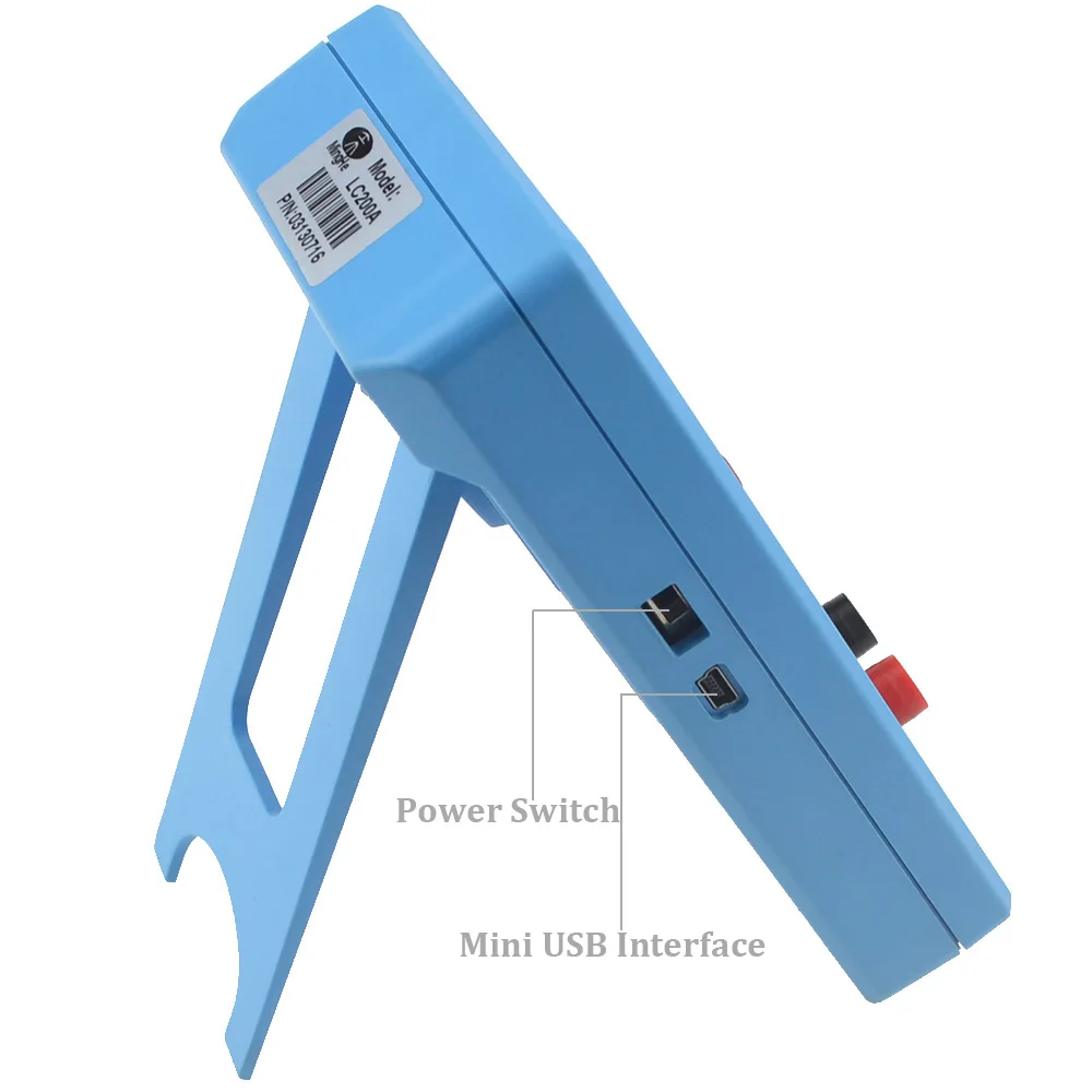 Misuratore di induttanza e capacità LC200A Misuratore di prova a ponte digitale Tavolo LCR Display LCD giallo Tester multimetro L/C