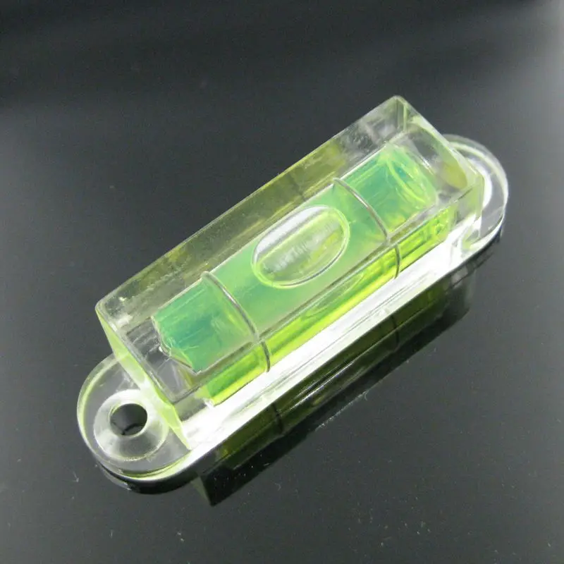 HACCURY Acrylic Square Level Bubble Mini Spirit Level Bubble with ears