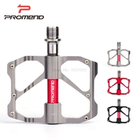 Promend 2017 MTB Mountain Road Bicycle Bike Pedal Slip-resistant Ultra-light Aluminum Alloy 3 Ball Bearing Cycling Pedals