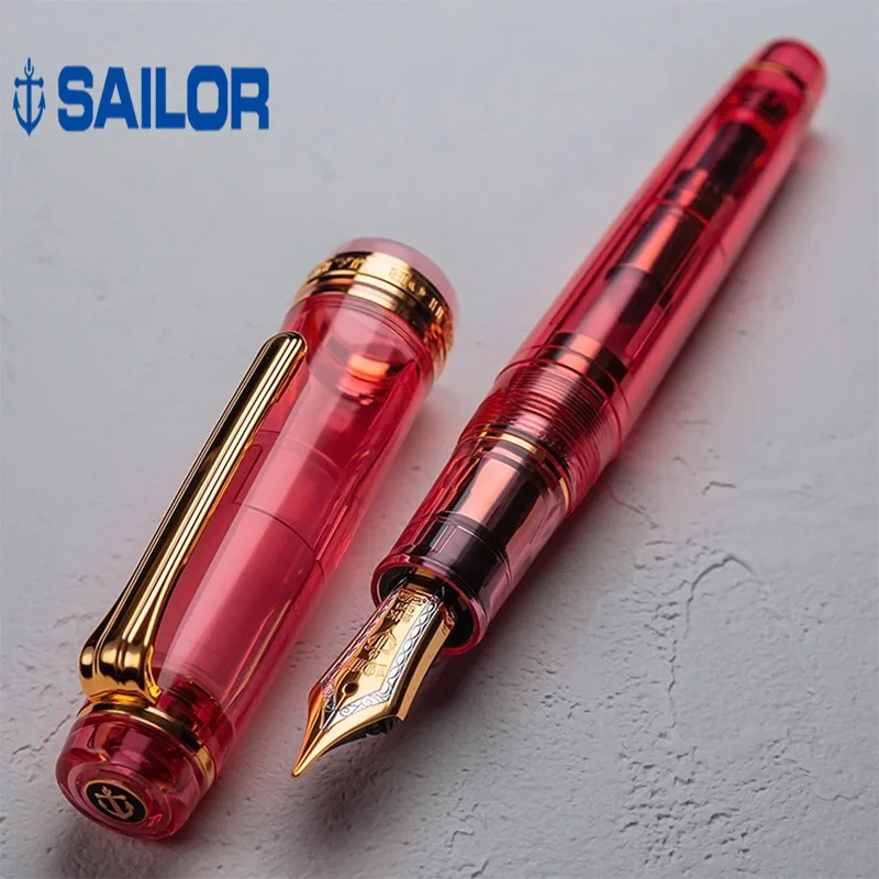 

Sailor Fountain Pen Original Two-Tone 21K Gold Nib Rose Colour Large Ink Pen Stationery Pens for Writing Office for School 2020