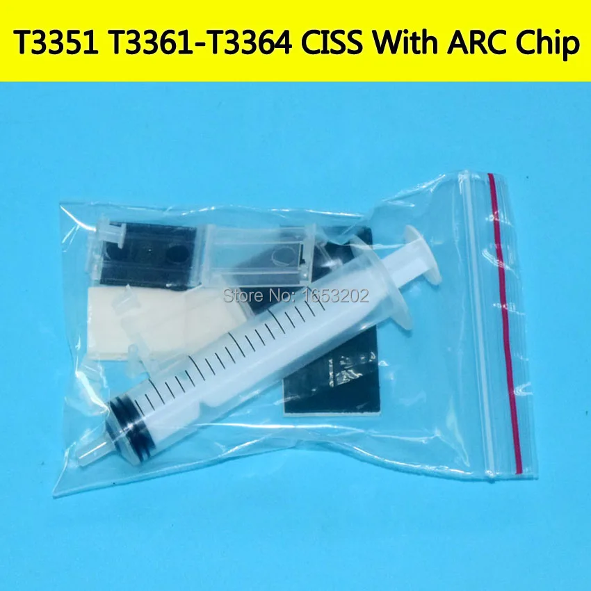 33XL T33 T3361-T3364 Auto Reset Chip Continuous Ink Supply System For EPSON XP 530 640 645 635 630 540 830 900 XP7100 Ciss