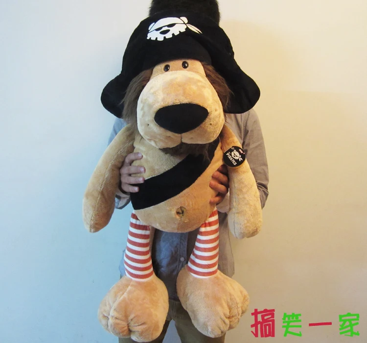 

huge 100cm pirate lion plush toy, hugging pillow, birthday gift b9990