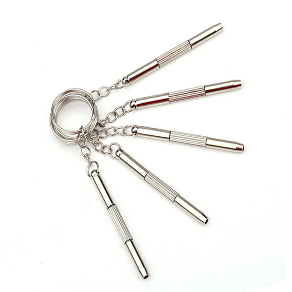 3 In 1 Eyeglass Screwdrivers Repair Kit With Keychain Watch Repair Glasses Screwdriver Recision Screw Driver Tools Accessories