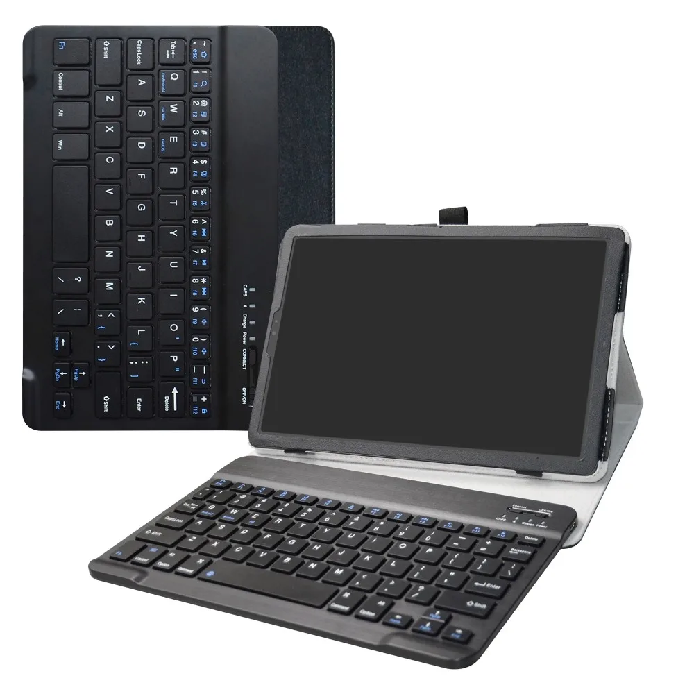 

For 10.5" Samsung Galaxy TAB S5E T720 T725 Tablet Removable Bluetooth Keyboard Case,Portable Folding Stand Pu Leather Cover